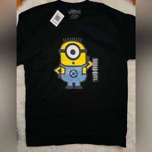 Minions Rise of Gru Black Graphic T-Shirt Men’s Size Large NWT